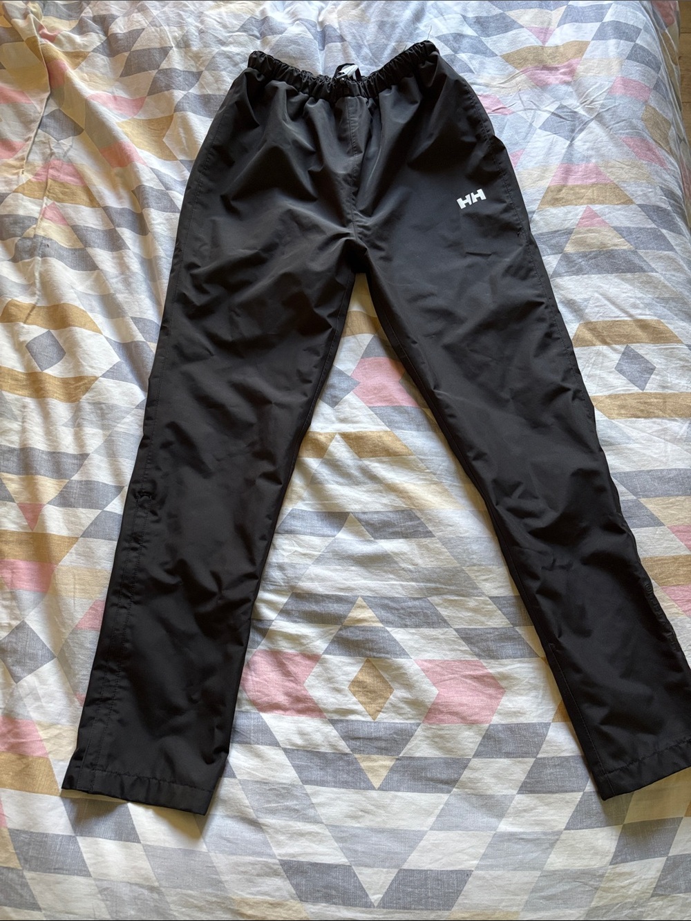 Helly Hansen Mens Seven J rain pants Black Elastic-Waist